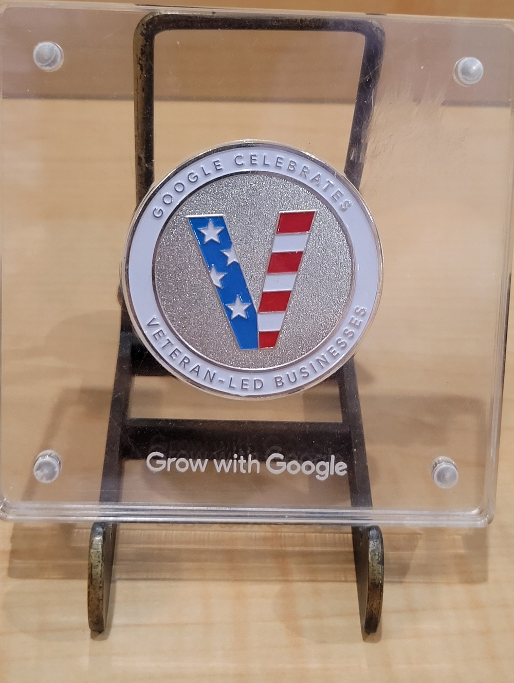 Grow With Google Veterans Commemorative Challenge Coin